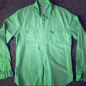 Express Button Down - Lime Green